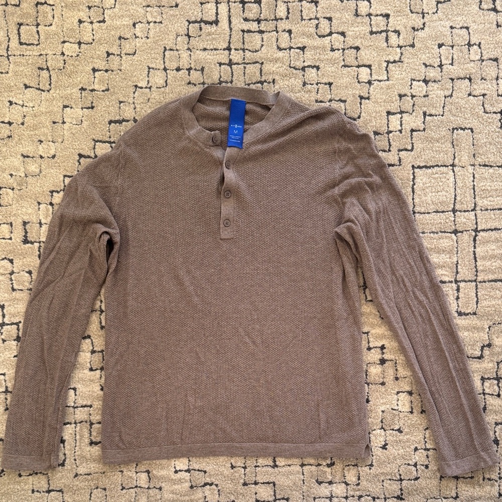 Kit & Ace Waffle Long Sleeve Henley